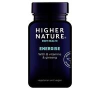 HIGHER NATURE Energise with B Vitamins & Ginseng - 90 Tablets
