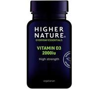 HIGHER NATURE Vitamin D3 2000 IU - 120 Capsules