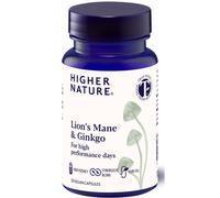 Higher Nature Lions Mane and Ginkgo for high performance day 30 capsules