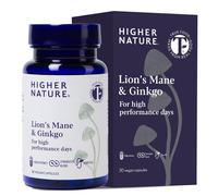 Higher Nature - Lion's Mane & Ginkgo - for High Performance Days - High Strength Ginkgo Biloba 6000mg & Lion's Mane Mushroom 3000m