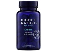 Higher Nature Tablets Lysine 500 mg – Supports Collagen & Cold Sore Treatment – 90 Tablets