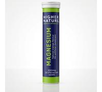 Higher Nature - Magnesium Effervescent - 200mg Magnesium Effervescent Supplement - Natural Orange Flavour - No Artificial Sweeteners - 20 Tablets x 3 (Pack of 3)