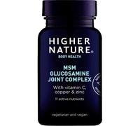 Higher Nature Joint Supplement MSM Glucosamine Complex – Vitamin C, Copper, Zinc – 90 Tablets