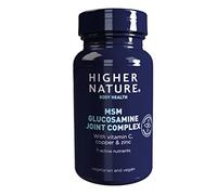 Higher Nature Joint Supplement MSM Glucosamine Complex – Vitamin C, Copper, Zinc – 90 Tablets