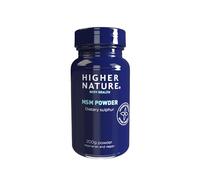 Higher Nature - MSM Powder - Dietary Sulphur - High Potency 1200mg MSM - Vegetarian & Vegan - 200g Powder