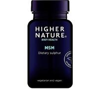 Higher Nature MSM Tablets - Dietary Sulphur 1000 mg - Odourless - Vegetarian & Vegan 180 Tablets