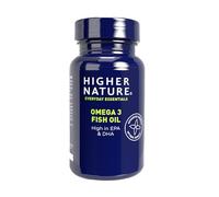 Higher Nature - Omega 3 1000mg Fish Oil Capsules - Eye Health & Brain - 180mg EPA - 120mg DHA - 180 Capsules