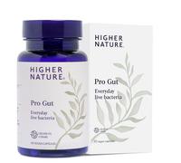Higher Nature - Pro Gut - High Strength Probiotic Cultures - Multi-Strain Probiotic for Digestive System - Everyday Live Bacteria - 5 Billion CFUs - for Good Gut Flora, Gas & Bloating - 30 Capsules