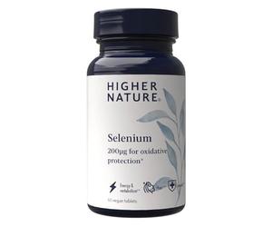 Higher Nature - Selenium 200ug - for Immune Support, Oxidative Stress Protection, Hair and Nails Supplement - Thyroid Support Supplement - Selenium Supplements, Hair and Nail Health - 60 Capsules