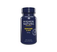 Higher Nature - Serotone 5HTP - 50mg - Psychological Support - Natural Source of 5HTP - B Vitamins & Zinc - Vegan & Vegetarian - 90 Capsules
