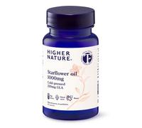 Higher Nature Borage (Starflower) Oil Capsules 1000mg - 220mg GLA, Cold-Pressed - 30 Capsules