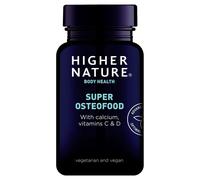 Higher Nature Bone Health Supplement Super Osteofood - Calcium, Vitamins C & D - 90 Tablets