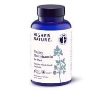 Higher Nature - Vitality Multivitamin for Men - True Food Formula Nutrients from 16 Real Foods - Vegan - One Month Supply - 60 Capsules