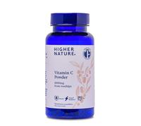 Higher Nature Vitamin C Powder - 1000mg Vitamin C from Rosehips - True Food® Formula - Natural Vit C - Immune System Support - Energy, Beauty, Joint, Bone & Collagen Support - 100% Plant Powered - 66g