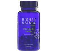Higher Nature Vitamin D3 Capsules 2000 IU High Strength Immune, Bone & Muscle Support 120 Capsules