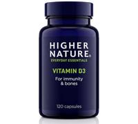 Higher Nature - Vitamin D3 - Supports Immunity - Supports Muscle Function - The Sunshine Vitamin - 120 Capsules
