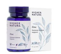 Higher Nature Zinc Tablets - Vegetarian, Vegan, Gluten Free - 90 Tablets