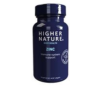 Higher Nature Zinc Supplements - Immune System, Cognitive Function & Fertility Support - Gluten Free - Vegetarian & Vegan - 90 Tablets