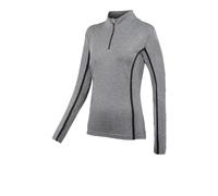 Higher State 1/4 Zip L/S Women's Running Top | UK XS in Grey Marl/Black