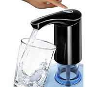 【Highest-Output】 Water Dispenser for 5 Gallon Jug, Electric USB C Water Pump Bottle Whisper-Quiet,Portable Automatic Drinking Jug Pump Rechargeable for Home Office RV Travel Camping(Black)