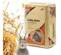 HighFigh Natural Barley Straw Small Animal Bedding, Super Compressed, 3kg, Cosy Comfortable Nesting Material for Pets