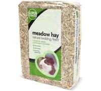 HighFigh Premium Dried Meadow Hay Grass, 1.5kg, Natural Fresh Feed, Virtually Dust-Free, for Small Animals