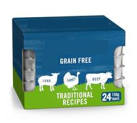 HighFigh Traditional Recipes Dog Food Trays, Wholegrain Hypoallergenic, Complete Balanced, Supports Healthy Gut, 24x150g