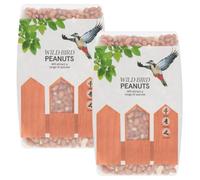HighFigh Wild Bird Food Peanuts, 1kg, Complementary Feed, Energy Rich, Attracts Wide Range of Species (Pack of 2)
