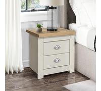 Highgate Bedside Cabinet - 2 Drawer - Cream Painted