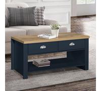 Highgate Coffee Table - 2 Drawer - Navy Blue Painted