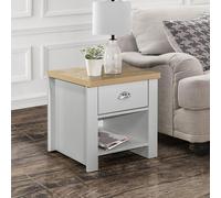 Highgate Lamp Table - 1 Drawer - Grey Painted