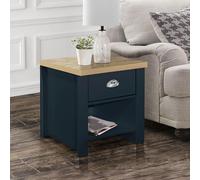 Highgate Lamp Table - 1 Drawer - Navy Blue Painted