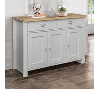Highgate Medium Sideboard - 3 Door - Grey Painted
