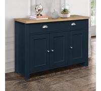 Highgate Medium Sideboard - 3 Door - Navy Blue Painted