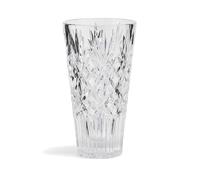 Royal Doulton Highgate Crystal Glass Flower Vase, Diamond Pattern, 25 cm Tall