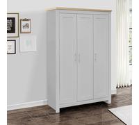 Highgate Wardrobe - 3 Door - Grey Painted