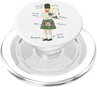 Highland Bagpipe Player Scottish Kilt Scotland Music PopSockets PopGrip for MagSafe