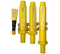 Highland Bagpipe Synthetic Drones with Free Cane Reed | 4 Pieces Drone Set for Easy Tuning | Bapipes Accessories (Yellow)