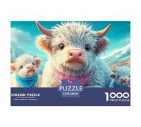 Highland CalvesSpectacular 1000-Piece Jigsaw Puzzles for Adults Showcasing The Spectrum of Impossible-to-Difficult Challenging Puzzle Games - These Spectacular Jigsaw Puzzles Engage Adults And Kids A
