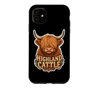 Highland Cattle Cow Scottish Farmer Gift Coo Case for iPhone 11