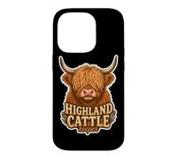 Highland Cattle Cow Scottish Farmer Gift Coo Case for iPhone 14 Pro