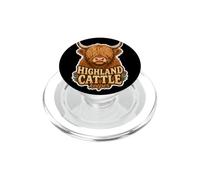 Highland Cattle Cow Scottish Farmer Gift Coo PopSockets PopGrip for MagSafe