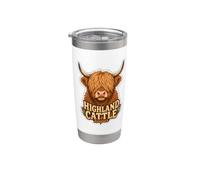 Highland Cattle Cow Scottish Farmer Gift Coo Stainless Steel Insulated Tumbler
