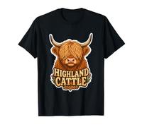 Highland Cattle Cow Scottish Farmer Gift Coo T-Shirt