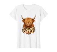 Highland Cattle Cow Scottish Farmer Gift Coo Value Graphic T-Shirt
