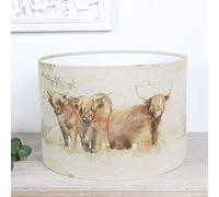 Highland Cattle Cow Voyage Maison Lampshade (25 cm Diameter x 21 cm High Table/Standard Lamp)