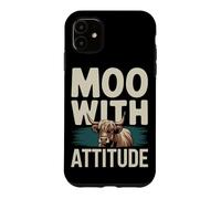 Highland Cattle Fan Adorable Shaggy Cows and Rustic Charm Case for iPhone 11