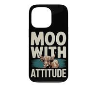 Highland Cattle Fan Adorable Shaggy Cows and Rustic Charm Case for iPhone 13 Pro