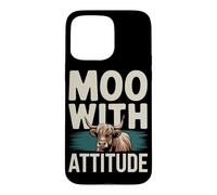 Highland Cattle Fan Adorable Shaggy Cows and Rustic Charm Case for iPhone 15 Pro Max