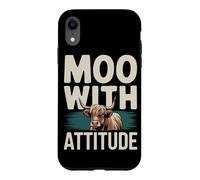 Highland Cattle Fan Adorable Shaggy Cows and Rustic Charm Case for iPhone XR